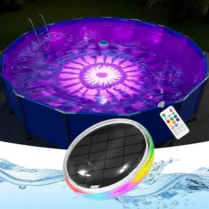 Solar Powered Floating Pool Light - RGB Color Changing Disco Light with Remote