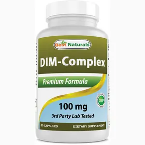 Best Naturals DIM Complex 100 mg 60 Capsules Non-GMO Gluten-Free 3rd Party Lab Tested Premium Formula Made in USA