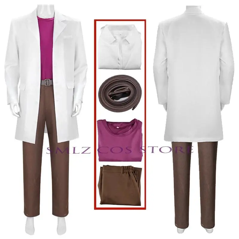 Gerald Cosplay Costume Game Eggman Grandfather Dr Costume Suit Uniform Halloween Christmas Party Outfit for Man