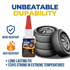 Strong Instant Adhesive Liquid Rubber Glue, Super Strong Adhesion, All Purpose Superglue, Universal Rubber Sealant for Basketball, Tires, Toys, Seals & Rubber Products, Fast-Drying, Long Lasting Adhesive, High Temperature Resistant