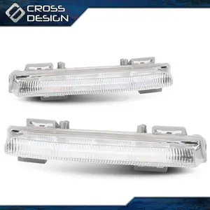 CROSSDESIGN LED Daytime Running Fog Light Fits Mercedes 2007-14 W204 C250 C300 C350 E63AMG