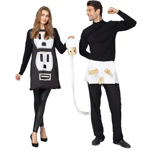 Plug and Socket Halloween Costume Adult, Plug and Outlet Couples Costume USB Costume