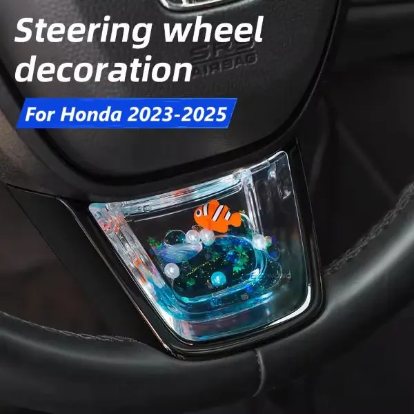 For honda Civic Integra Accord CR-V HR-V Steering wheel decoration sequin interior car accessories Steering wheel cover