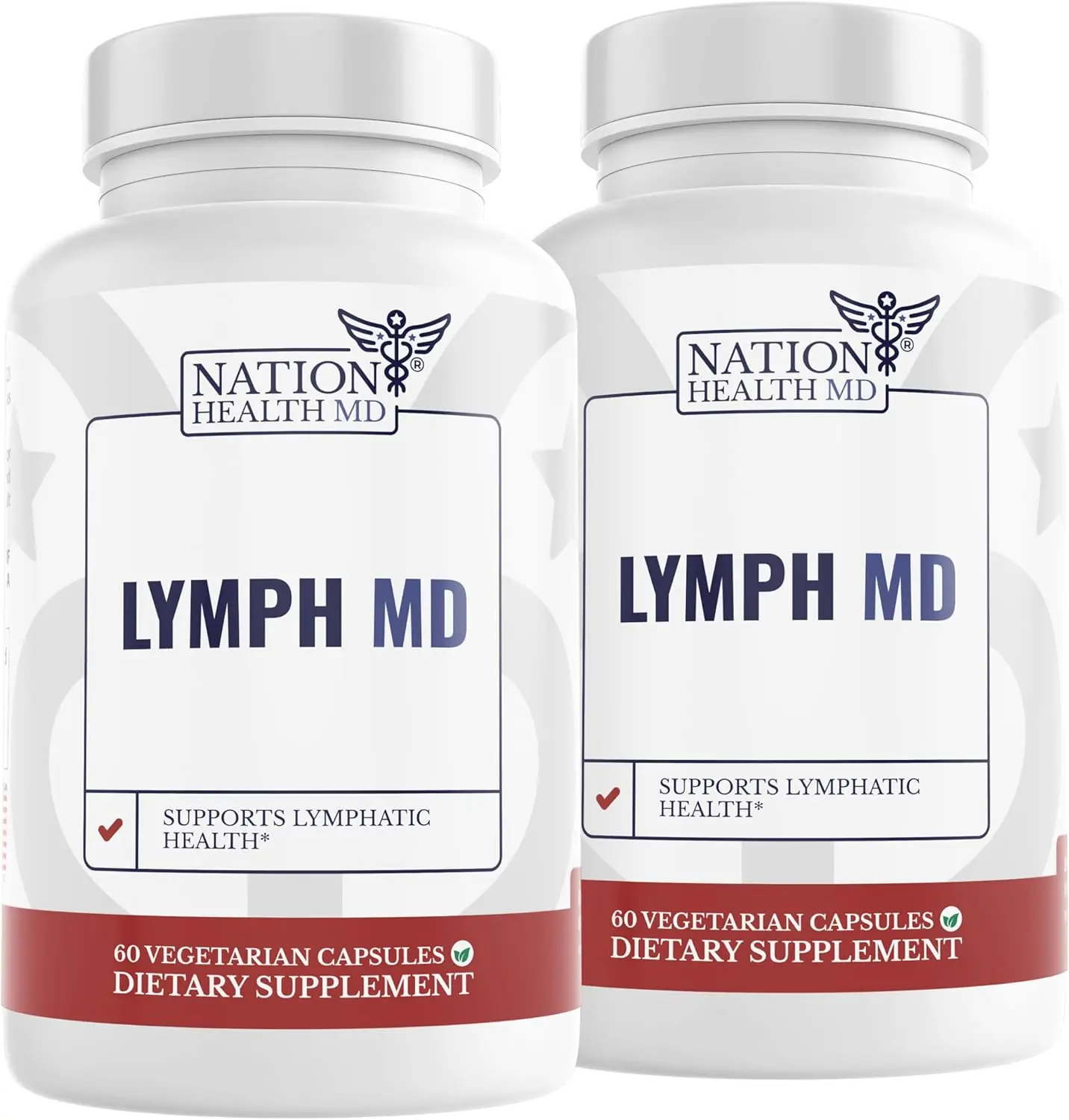 Lymph MD by Nation Health MD: Lymphatic Drainage Support Supplement Bundle for Body Detox & Swelling, Target Puffiness, Water Retention & Bloat - with Bromelain, Echinacea & Burdock Root