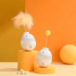 Michu Interactive Cat Treat Dispenser Tumbler Toy - Fun and Rewarding Playtime for Your Feline Friend