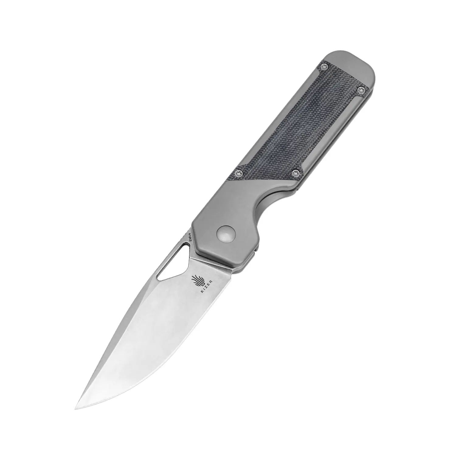 Kizer Militaw S35VN/S45VN Titanium & Inlay, Outdoor Camping Knife, Chef Blade, Kitchen Knives