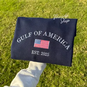 Gulf of America embroidered sweatshirt crewneck