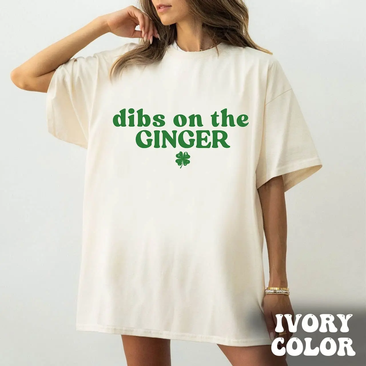 Comfort Colors® Dibs On The Ginger Tshirt, Funny Ginger Shirt Distressed Beer Irish Ginger Shirt Redhead Gift for St Patrick's Day, Unisex
