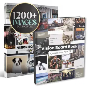 Planners with Purpose Vision Board Book 1200+ Images & Quotes for Goal Setting Manifestation Motivation & Lifestyle Inspiration Law of Attraction Collage Supplies Kit