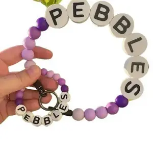 BFF Pet Collar in Purple ombre. Inspired by your favorite friendship bracelets. Customize this collar to be the envy of the park.