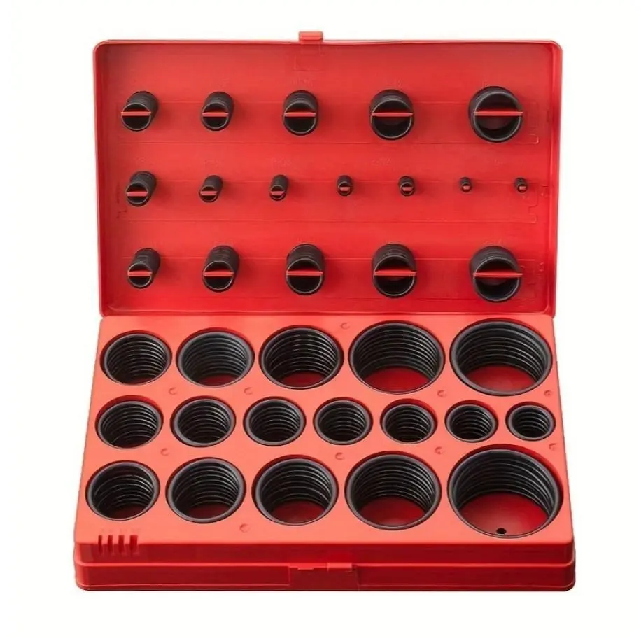 419 Pieces Per Box O-Ring Rubber Kit, Nitrile Rubber Heavy Duty Repair Set Parts for Faucets, Car Maintenance, Durable and Reliable Fixtures