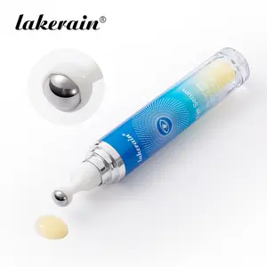 Lakerain 5% Caffeine Eye Serum, Eye Creme, Puffy Eyes Treatment, Hydrating Eye Care, Under Eye Roller Cream for Dark Circles and Puffiness, with 360° Massage Ball Reduce Wrinkles and Fine Lines, Ideal for Late-Night Workers & Eye-Strained People