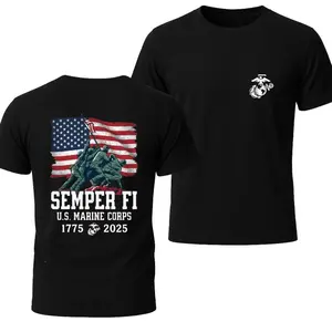 Marines 250th Birthday T-Shirt, USMC 250th Anniversary Shirt, Marines Birthday Celebration Tee, Patriotic Military Tribute, Proud American Gift for Marines