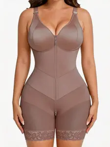 1 Count Women’s Ribbed High-Neck Halter Bodysuit, Fajas, Solid Color Adjustable Clasp Body Shaperwear, Buttery Soft Stretchy Fabric For Flattering Silhouette, Perfect For Everyday Outfits, Night Outs, and Layering Under Jackets