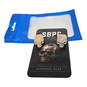 Battle Worn Skull Bead Set – Patina EDC Lanyard Beads (2 Pack)