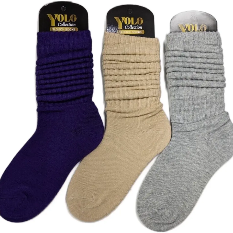 Women's Baggy Socks, Soft Comfy Breathable Socks Scrunchy Loose Slouch Stacked Chunky Cotton Ladies Girls Womenswear Lady Bridal Comfort Maternity