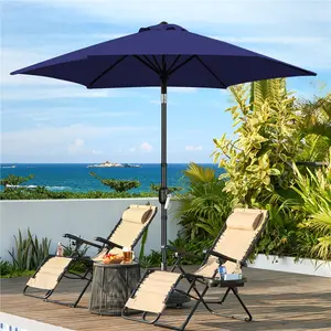 Costoffs 9 ft Patio Outdoor Market Umbrella with Crank Lift and Push-Button Tilt, for Garden/Deck/Backyard Costoffs 9 ft Patio Outdoor Market Umbrella with Crank Lift and Push-Button Tilt, for Garden/Deck/Backyard