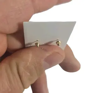 14K Gold Earrings with Sparkling CZ Stones for Everyday Wear