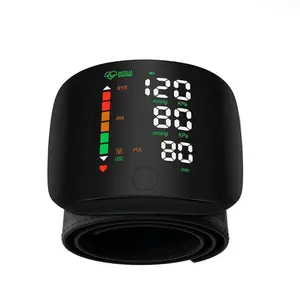 Wrist Blood Pressure Cuff, Wrist Blood Pressure Monitor LedDisplay, with Carrying Case, Health Monitoring Adjustable, good gift choice