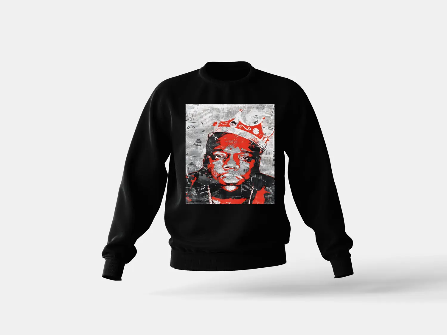 Unisex Biggie artwork graphic sweater Pullover Sweatshirt Hoodie Tops