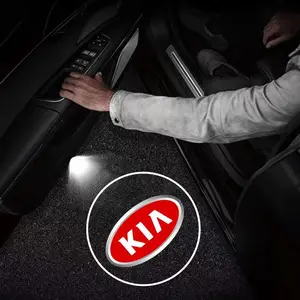 2pcs LED Car Door Projector Logo, HD Welcome Light, Led Step Lights for Kia Models, Car Lighting Accessories, Enhance Your Vehicle's Entryway Ambiance