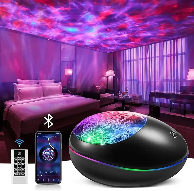 Galaxy Projector, White Noise Night Light Projector for Bedroom, Bluetooth Music Ceiling Projector Room Lights, Remote Timer Galaxy Light Skyligh,Star Lights Projector for Kids Teen Girl Gifts