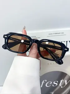 New Rectangle Fashion Glasses, Simple Versatile Design, Unisex Daily Wear, Perfect for Photography and Decoration, Stylish Glasses