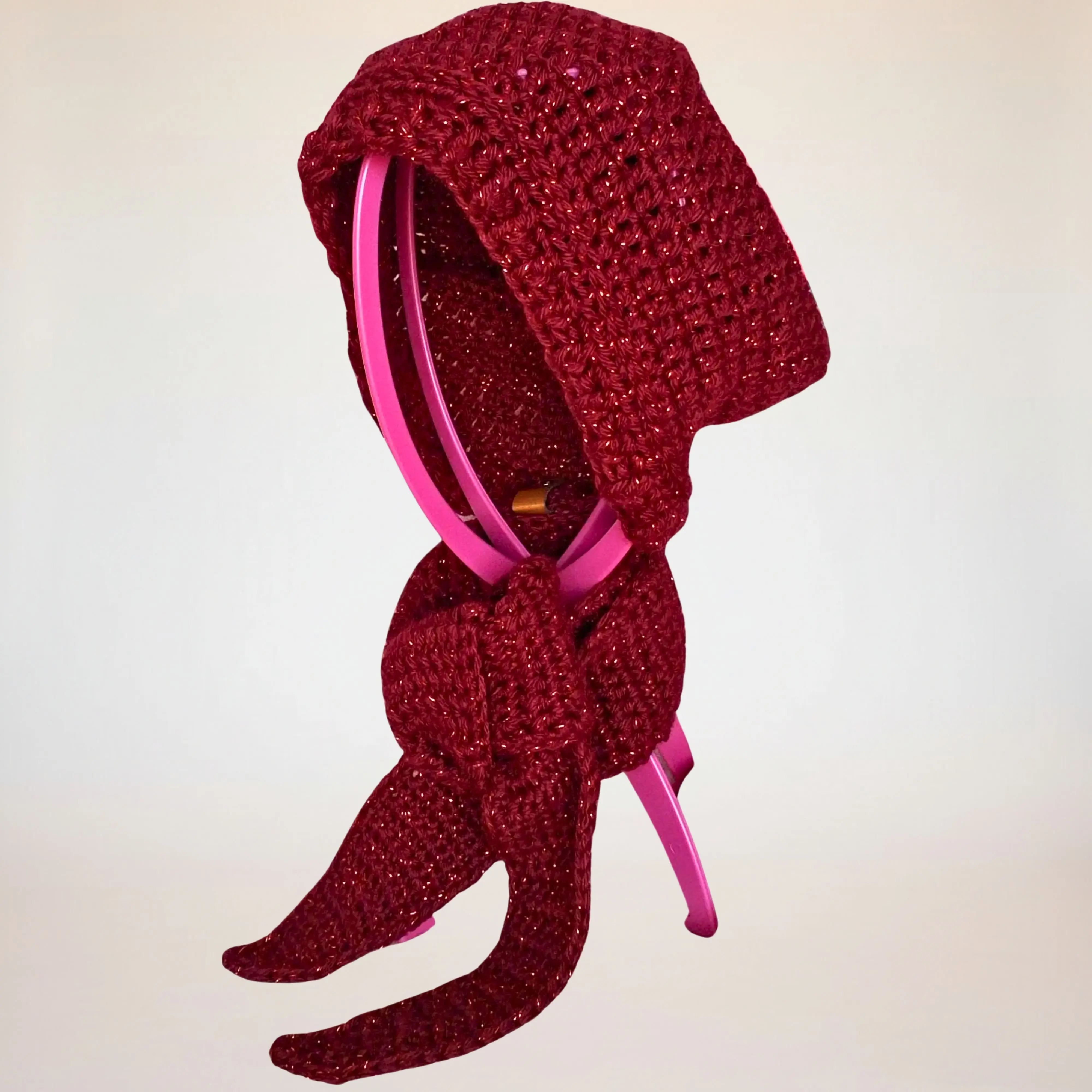 Sparkling Red  Beanie  Skinny Sophie Scarf 2pc Set