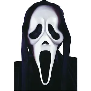Fun World Ghost Face Mask With Shroud