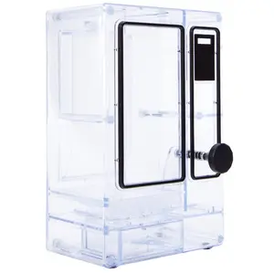 Clear Mini Vending Machine | Table Top Candy Dispenser | Cute Candy Dispenser with Clear Design