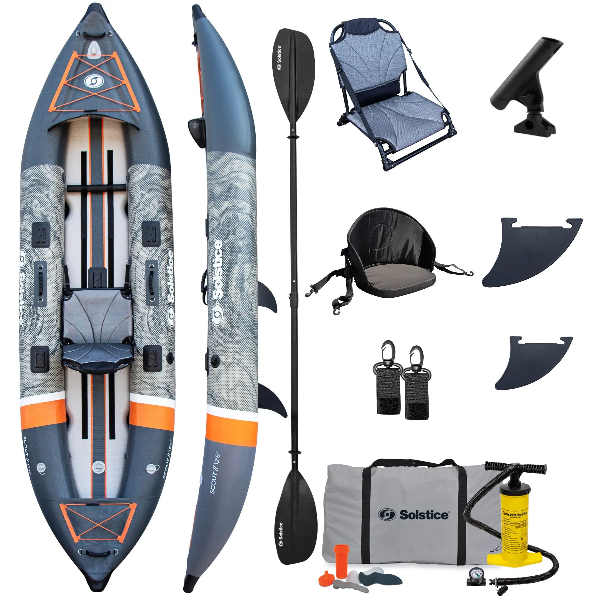 Scout Inflatable Fishing Kayak 12'6"