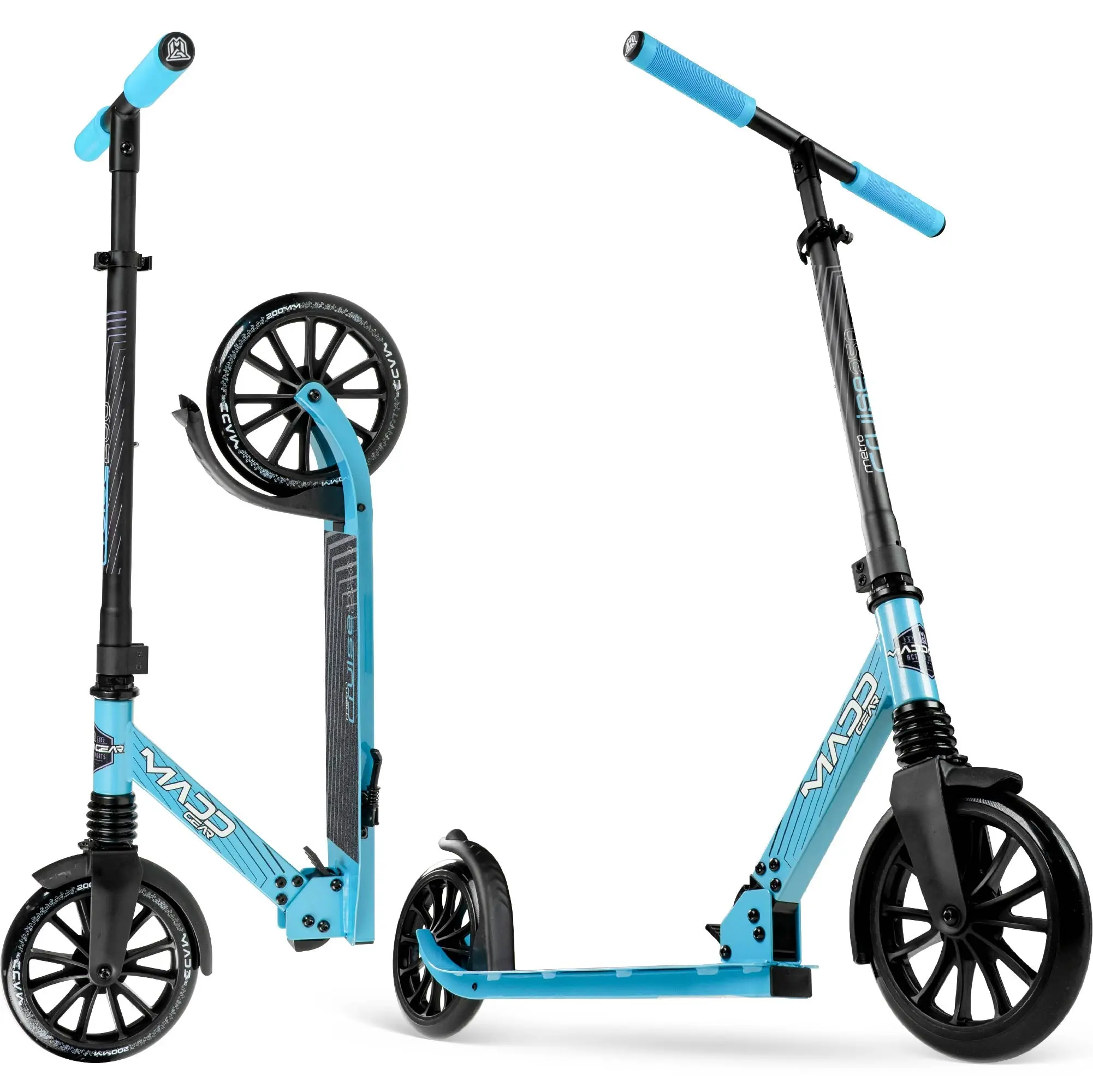 Madd Gear Metro City 250 Folding Scooter - Blue / Black Madd Gear Metro City 250 Folding Scooter - Blue / Black