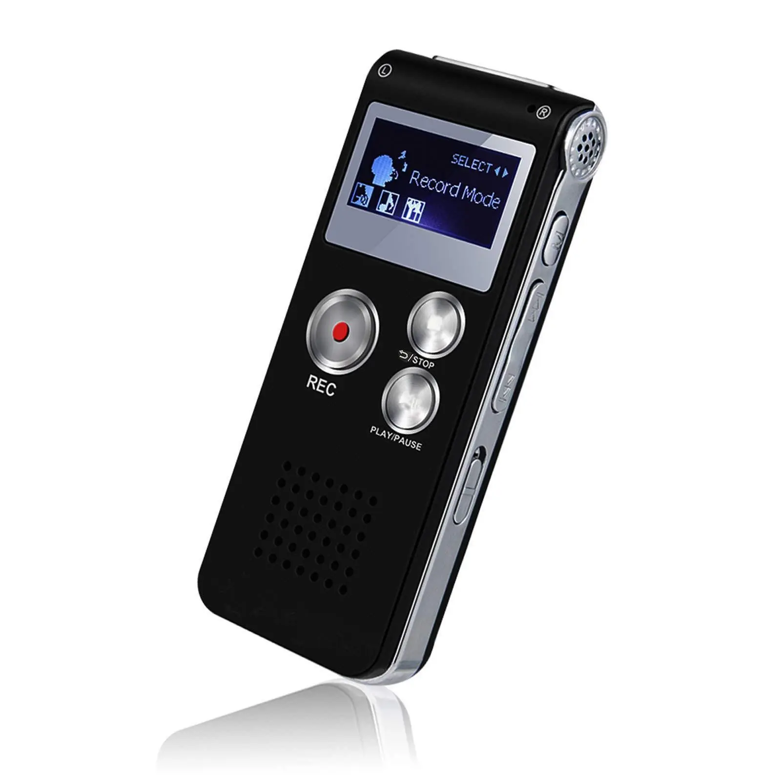 8g/16g/32GB Digital Voice Activated Recorder, Portable Mini Compact USB Mp3 Player, Digital Audio Player, Portable Music Player, Ideal for Lectures, Meetings, Interviews