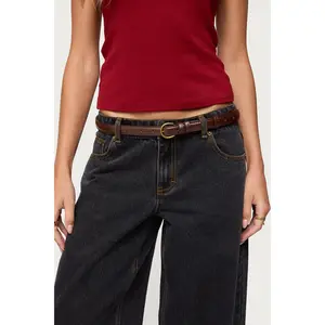 Goldey Faux Leather Belt