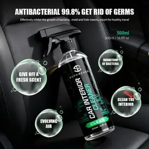 SUPEREVER Interior Cleaner & Protectant-Gentle on all surfaces, Powerful on dirt,Crystal Clear, Streak-Free Finish Every Time,Ddefends Against UV damage with A fresh scent