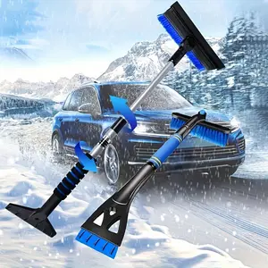 Snow Shovel Classic Upgrade Version Extendable Rotating Car Snow Brush, Glass Cleaning Tool, Multi-Functional Ice Scraper, Window Deicer, Car Detailing Tools