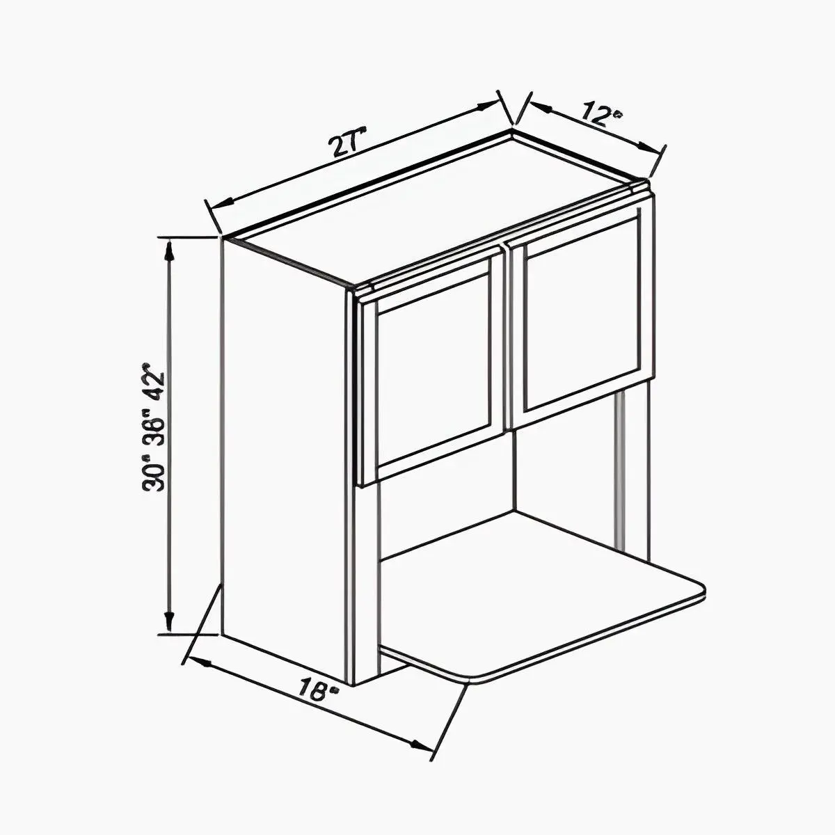 Wall Microwave Cabinet