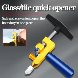 Glass Tile Cutter, Integrated Handheld Design, Multi-Purpose Ceramic Cutting Tool tiling