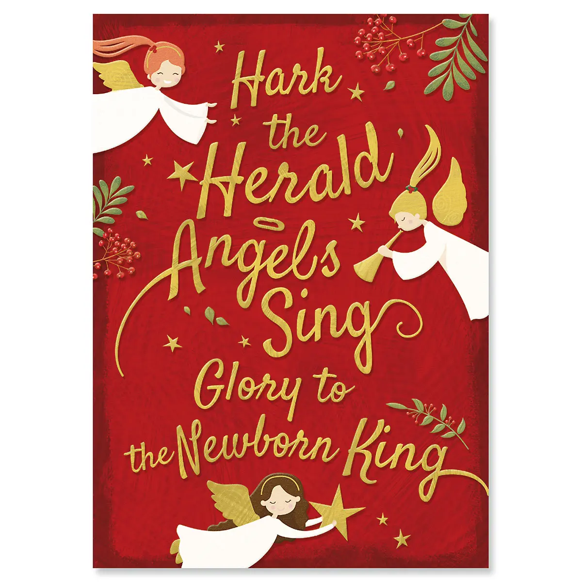 Lillian Vernon Newborn King Religious Christmas Cards - 18 Large 5" x 7" Greeting Cards with Scripture Inside, Envelopes Included
