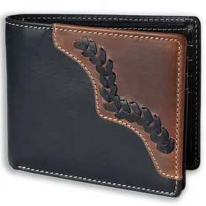 UC Leather Men's Leather Bifold Wallet with Multiple Card Slots Full Grain father day leather wallet bifold wallet