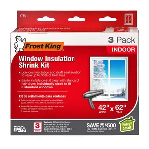 Indoor Window Insulation Kit 3-Pack - Window Insulation Kit for Home, Ideal for Home Security and Energy Efficiency