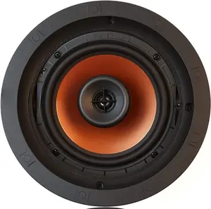 Klipsch CDT-3650-C II In-Ceiling Speaker White 1" Tweeter Swiveling Tractrix Horn Pivoting 6-1/2" Woofer 50W RMS 93dB Sensitivity SlimTrim Grille Audio Magnetic