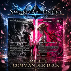 Virtual Sword Hero Deck Proxy MTG – MTG Commander Fantasy Combat Strategy | Custom Proxy Card Set | EDH Deck + Token