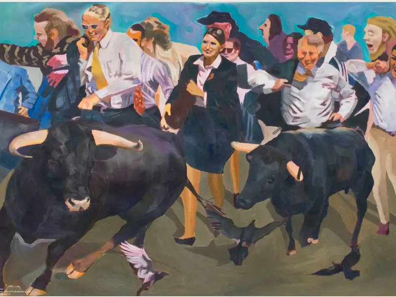 Pandemic — Original Oil Painting on Canvas by Scott Benites (39 x 52 in, Realism)