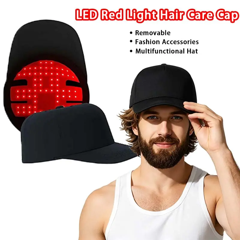 Unisex Laser Hair Growth Cap, Therapy Cap for Hair, Deep Black Cap, Hair Growth Adjustable Size Cap | Follicle Stimulator, Prevent Hair Loss, Adjustable Care Hat for Indoor & Outdoor Daily Wear