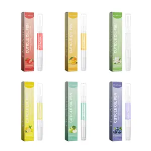 Nail Growth Oil For Strength and Moisture,Organic Nail Care,Strengthening, Brightening and Moisturizing - Nail Vitamin Essentials( Strawberry & Orange & Blueberry & Jasmine & Lemon & Apple flavors), Nail Strengthener, Cuticle Nourish