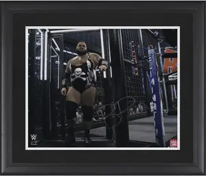 Bronson Reed WWE Framed Autographed 16" x 20" Elimination Chamber Photograph - Fanatics Authentic Certified