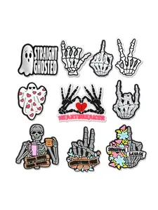 Skeleton Shoe Decor High Heel Accessory Nail Shoes Foam Slippers DIY Shoe Decoration Buckle Party Gift