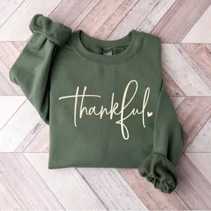 Thankful Sweatshirt, Thankful Lover Sweater, Hello Thanksgiving Sweatshirt, Women Thankful Sweatshirt, Women Gift For Thanksgiving