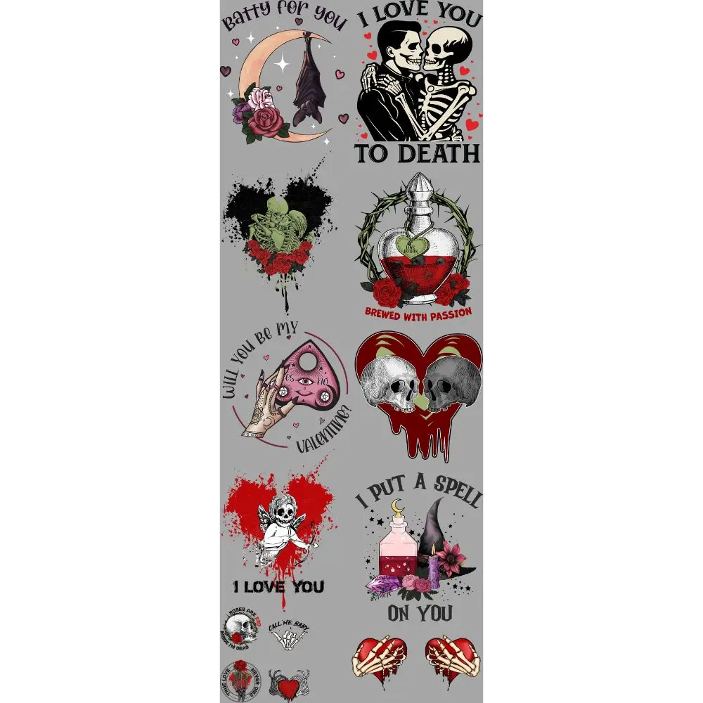 Brewed With Passion DTF Transfers Gang Sheet 22” wide x 60” long DIY Direct to Film T Shirt Transfers